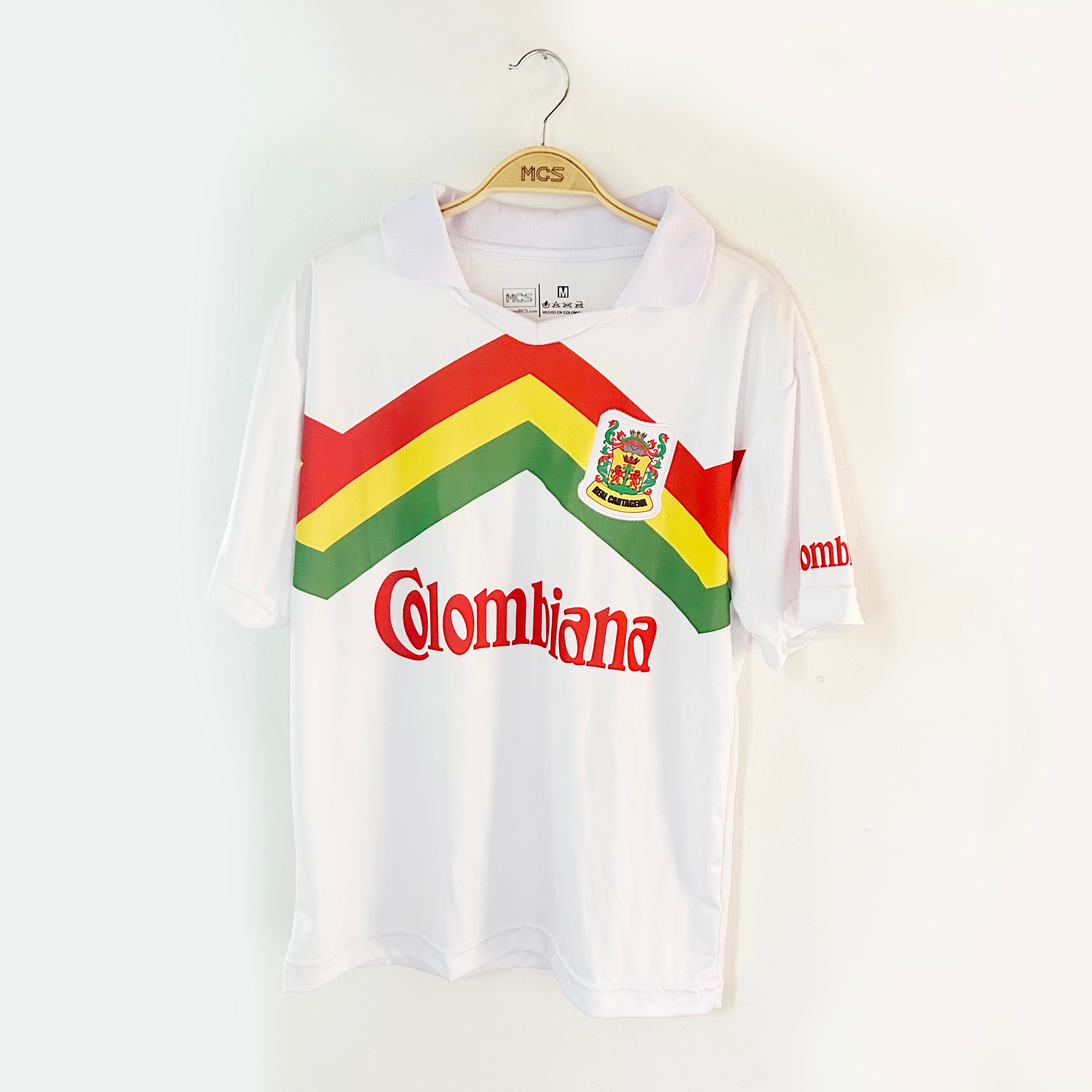 Camiseta Retro Real Cartagena 1992 Blanca