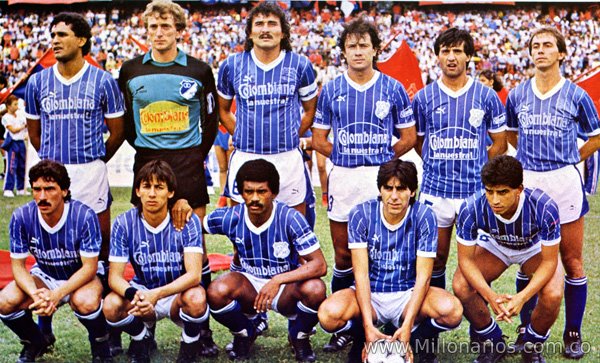 Camiseta Millonarios 1987 Rayas iguar??n