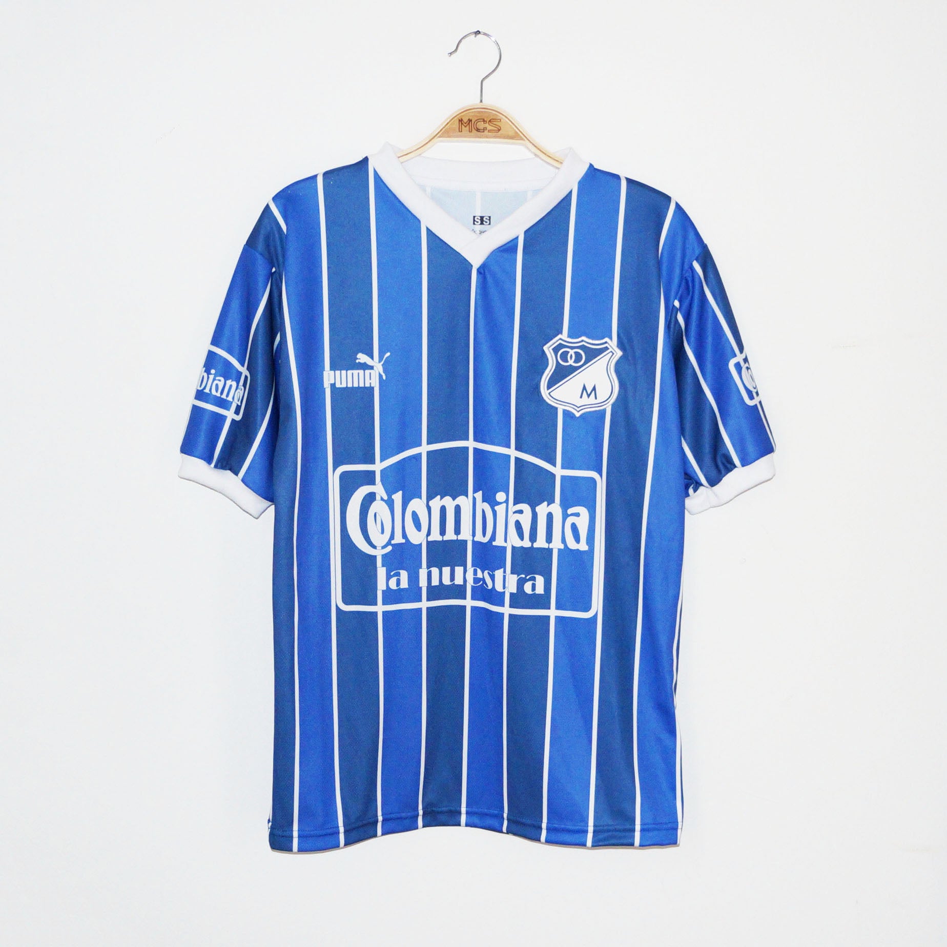 Camiseta Millonarios 1987 Rayas iguar??n